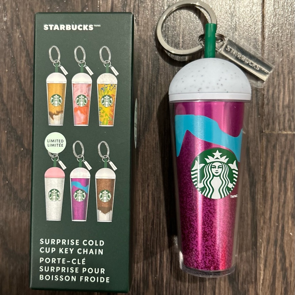 Starbucks Cold Cup Keychain NWT